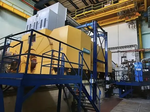 The Siemens 185 MVA gas turbine generator